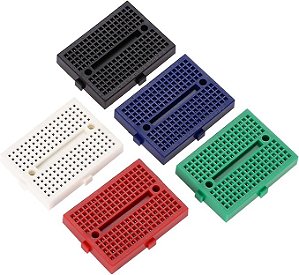 Protoboard 170 furos color kit com 4 pçs