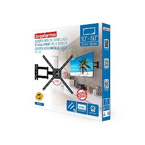 Suporte tri-articulado para TV de 10 a 60 " BRA4.0 Brasforma