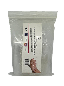 Tips Vamp Curta Transparente com 100 Unidades - FN Fan Nails