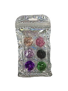 Folhas de Ouro para Encapsular com 6 Unidades Cores Sortidas