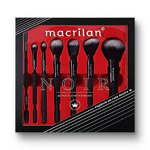 Kit com 7 Pincéis Noir ED009 - Macrilan
