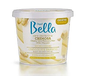 Cera Micro-ondas Cremosa Chocolate Branco 100g - Depil Bella