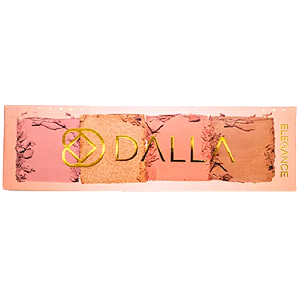 Paleta de Blush, Iluminador e Contorno Elegance - Dalla