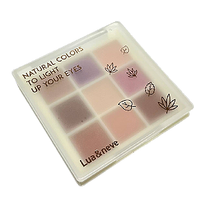 Paleta de Sombras Natural Colors - Lua e Neve