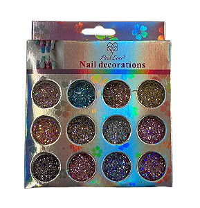 Glitter Flocado com 12 Unidades Sortidos - Real Love