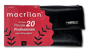 Kit com 20 Pincéis para Maquiagem KP20 – Macrilan
