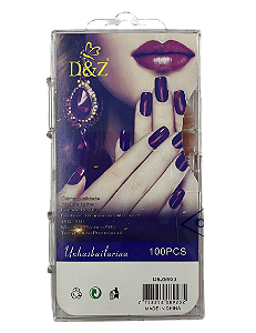 Unha Postiça Bailarina Nude com 100 Unidades - D&Z