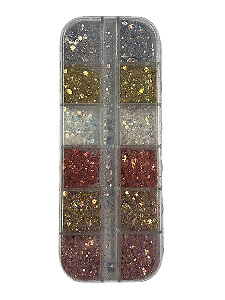 Glitter Flocado com 12 Unidades Sortidas - Mandala