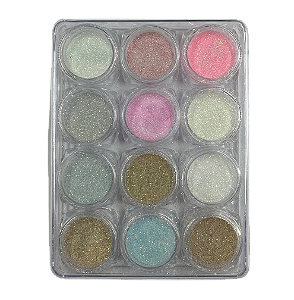 Glitter Açúcar com 12 Unidades Sortidas