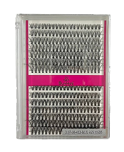 Cartela de Cílios Tufo sem Nó 30P + 40P 0.07D (SS6219) - Sunnys