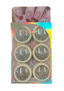 Kit Glitter Holográfico Refletivo com 6 Unidades - Dafu