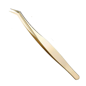 Pinça Semi Curva Dourada - MEY
