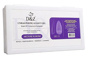 Unha Postiça Soft Gel Medium Almond MBS-803 - D&Z