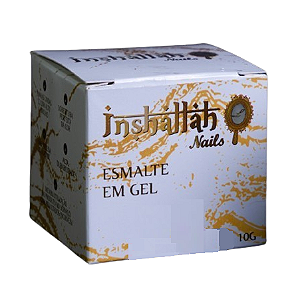 Esmalte em Gel Glitter Dourado 3D 10g - Inshallah