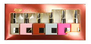 Kit de Esmalte em Gel com 6 Unidades HM 0584 L - Zem