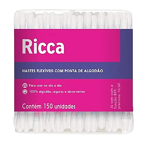 Hastes Flexíveis com Ponta de Algodão (Cód. 3244) - Ricca