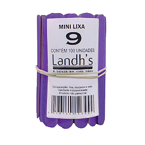 Mini Lixa de Unha 9cm Roxa - Landh's