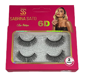 2 Pares de Cílios Postiços 6D F006 (SS-3534) - Sabrina Sato