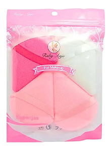 Kit com 4 Esponjas para Maquiagem WL 233-1 - Ruby Anjo