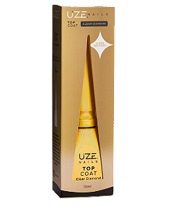 Top Coat Clear Diamond 12ml - Uze Nails