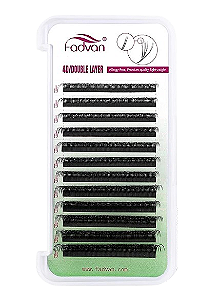 Cílios W Volume Egipcio 4D DUPLO 0.07D Unitário 8mm - Fadvan
