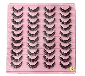20 Pares de Cílios Postiços 6D 01