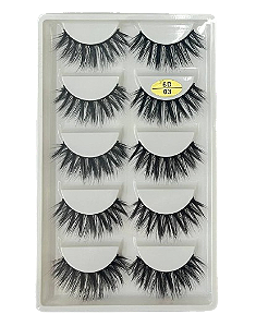 5 Pares de Cílios Postiços 6D 03