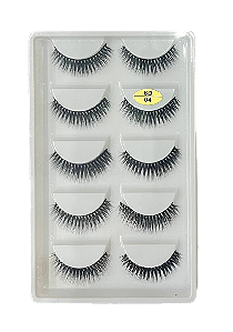 5 Pares de Cílios Postiços 6D 04