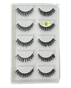 5 Pares de Cílios Postiços 6D 05