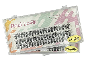 Caixa de Cílios Tufo sem Nó 30P 0.07D - Real Love