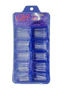 Tips Bailarina Curta Transparente com 100 Unidades A0804 - Girl Fatale
