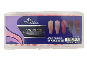 Unha Postiça Bailarina Colorida 6151-CLD - Bella Rosa