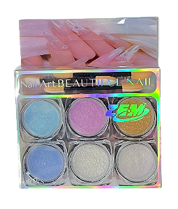 Kit de Pó Cromo com 6 Unidades - Zem