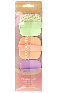 Kit com 3 Esponjas Puff YO-122 - Face Beautiful
