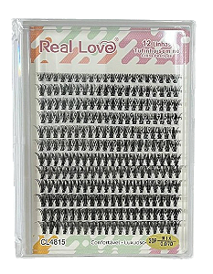 Cartela de Cílios Tufo sem Nó 30P 0.07D Mix (CL4815) - Real Love