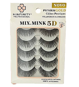 5 Pares de Cílios Postiços 5D 3D-45 - Hinfinity