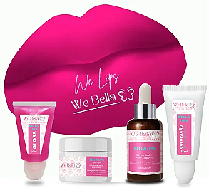 Kit Bella Lips Hidragloss - We Bella