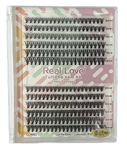 Cartela de Cílios Tufo sem Nó 20P 0.10D + 30P 0.07D Mix (CL4893) - Real Love