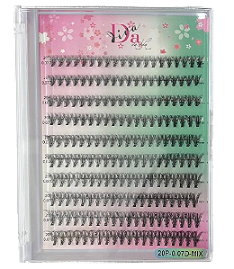 Cartela de Cílios 20P 0.07D Mix (A1913) - Da Diva