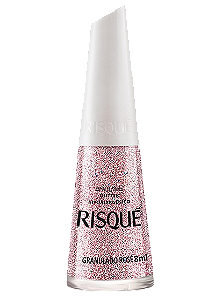 Esmalte Glitter Granulado Rosé - Risqué