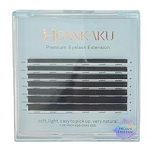 Cílios Fio a Fio EASY FAN MARROM 0.07C - Honnkaku