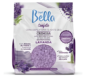 Cera Depilatória Quente CONFETE LAVANDA 1kg - Depil Bella