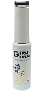 Esmalte em Gel Fino PRETO - GIRL FATALE