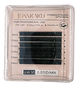 Cílios W Volume Egípcio 3D 0.07D Mix - Honnkaku