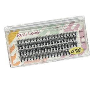 Cílios Tufo sem Nó 30P 0.07D Mix (CL5068) - Real Love