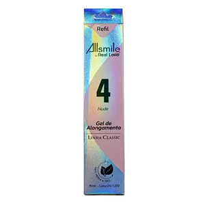 Refil Gel de Alongamento ALL SMILE 4 Nude - Real Love