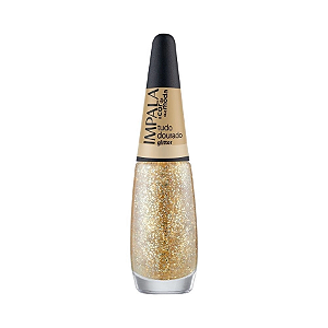 Esmalte Tudo Dourado Glitter - Impala