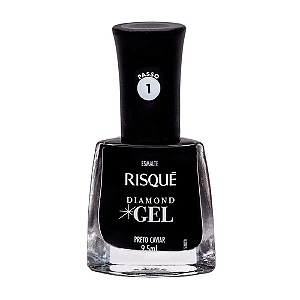 Esmalte Diamond Gel Preto Caviar - Risqué
