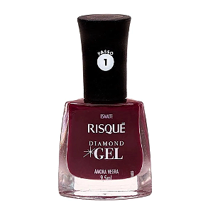 Esmalte Diamond Gel Amora Negra - Risqué