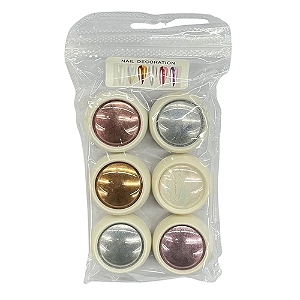 Kit de Pó Cromo com 6 Unidades